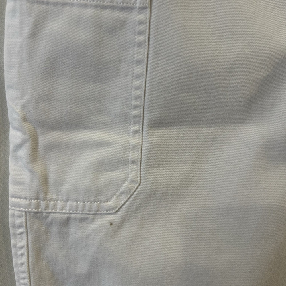 Lauren Ralph Lauren Capri Crop Pants‎ Size 8 White Cotton Cargo Pockets - Picture 5 of 6